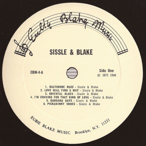 Sissle & Blake - Early Rare Recordings Vol. 1 (Vinyl, LP, Compilation) Very Good (VG) / Very Good (VG)