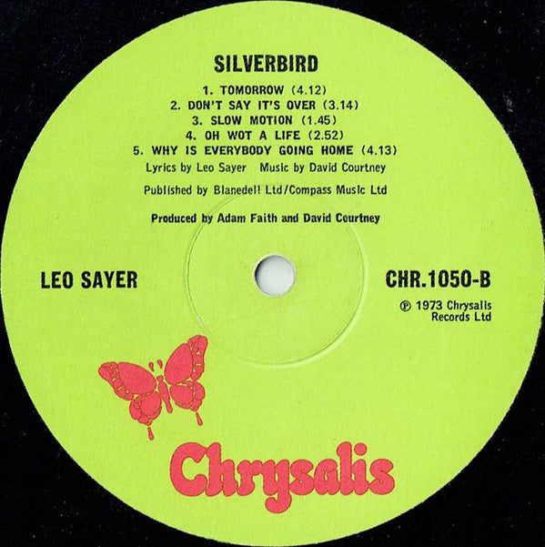 Leo Sayer - Silverbird (Vinyl, LP, Album, Reissue) Very Good (VG) / Good (G)