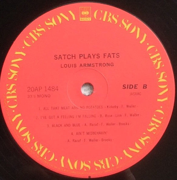 Louis Armstrong And His All-Stars - Satch Plays Fats: A Tribute To The Immortal Fats Waller By Louis Armstrong And His All-Stars (Vinyl, LP, Album, Reissue, Mono) Mint (M) / Very Good Plus (VG+)