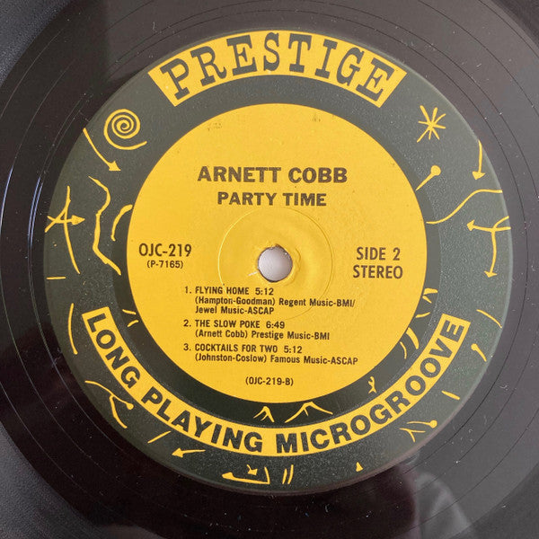 Arnett Cobb - Party Time (Vinyl, LP, Album, Stereo, Reissue)