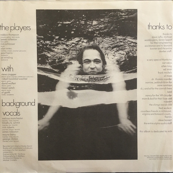 Robbin Thompson - Robbin Thompson (Vinyl, LP, Album)