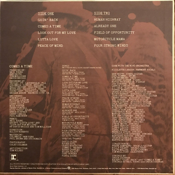 Neil Young - Comes A Time (Vinyl, LP, Album)