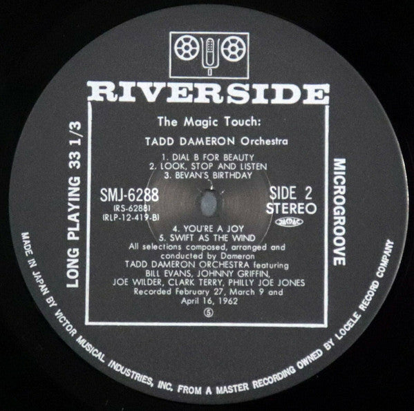 Tadd Dameron And His Orchestra - The Magic Touch (Vinyl, LP, Album, Limited Edition, Reissue, Stereo) Very Good Plus (VG+) / Good (G)