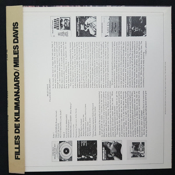 Miles Davis - Filles De Kilimanjaro (Vinyl, LP, Album, Reissue, Ste...