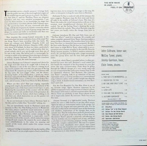 John Coltrane - John Coltrane And Johnny Hartman (Vinyl, LP, Album,...