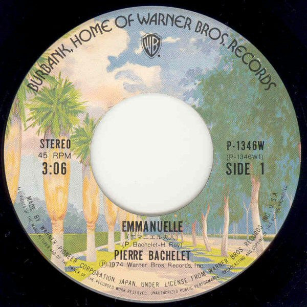 Pierre Bachelet - エマニエル夫人 = Emmanuelle (Vinyl, 7", 45 RPM, Single, Stereo) Very Good Plus (VG+) / Very Good Plus (VG+)