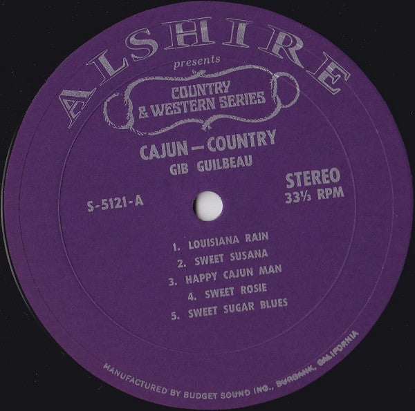 Gib Guilbeau - Cajun Country (Vinyl, LP, Album) Very Good (VG) / Good Plus (G+)