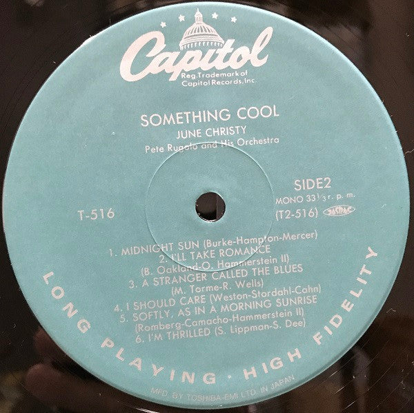 June Christy - Something Cool (Vinyl, LP, Album, Reissue, Mono) Very Good (VG) / Very Good Plus (VG+)