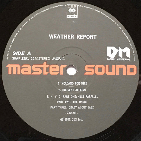 Weather Report - Weather Report (Vinyl, LP, Album, Remastered) Very Good Plus (VG+) / Very Good Plus (VG+)