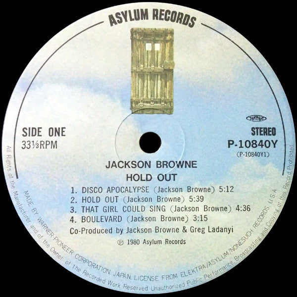 Jackson Browne - Hold Out (Vinyl, LP, Album, Stereo)