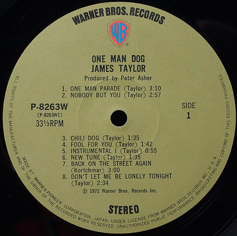 James Taylor (2) - One Man Dog (Vinyl, LP, Album)