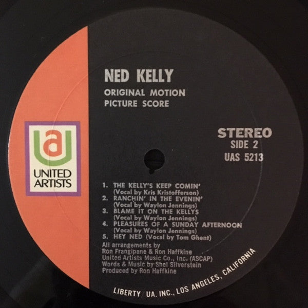 Various - Mick Jagger As "Ned Kelly" - Original Motion Picture Score (Vinyl, LP, Album) Very Good (VG) / Very Good Plus (VG+)