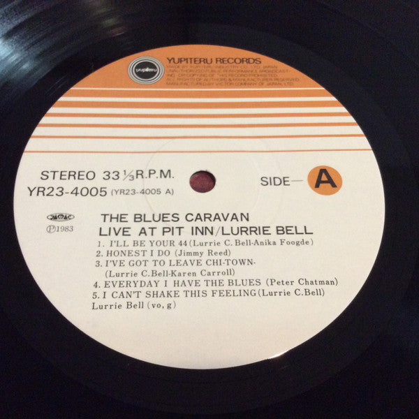 Lurrie Bell - The Blues Caravan Live At Pit Inn (Vinyl, LP, Album, Stereo) Very Good Plus (VG+) / Very Good (VG)