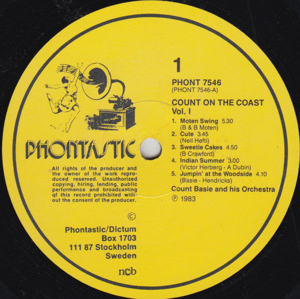 Count Basie - Count On The Coast (Vinyl, LP, Stereo) Very Good (VG) / Near Mint (NM or M-)