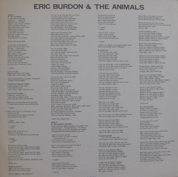 Eric Burdon - Newcastle-on-Tyne, December 1963 (Vinyl, LP, Album) Very Good Plus (VG+) / Very Good Plus (VG+)