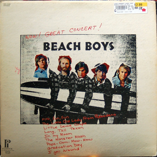 The Beach Boys - Wow! Great Concert! (Vinyl, LP, Album, Reissue, Stereo) Good Plus (G+) / Very Good (VG)