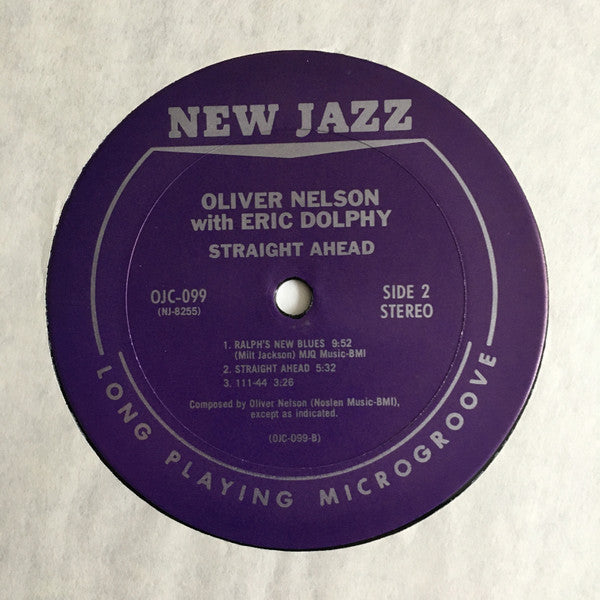Oliver Nelson - Straight Ahead (Vinyl, LP, Album, Stereo, Reissue) Very Good (VG) / Very Good (VG)