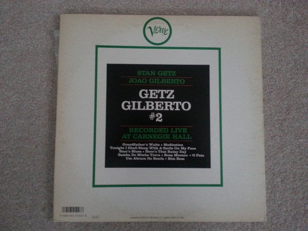 Stan Getz - Getz / Gilberto #2 (Vinyl, LP, Album, Reissue, Stereo) Very Good Plus (VG+) / Very Good (VG)