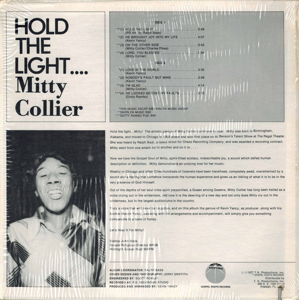 Mitty Collier - Hold The Light... (Vinyl, LP, Album) Very Good (VG) / Very Good (VG)