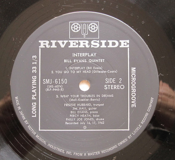 Bill Evans Quintet - Interplay (Vinyl, LP, Album, Reissue)