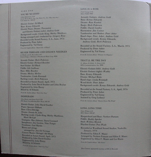 Linda Ronstadt - Greatest Hits (Vinyl, LP, Compilation, Reissue) Very Good (VG) / Very Good (VG)
