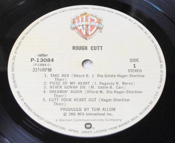 Rough Cutt - Rough Cutt (Vinyl, LP, Album, Stereo) Near Mint (NM or M-) / Very Good Plus (VG+)