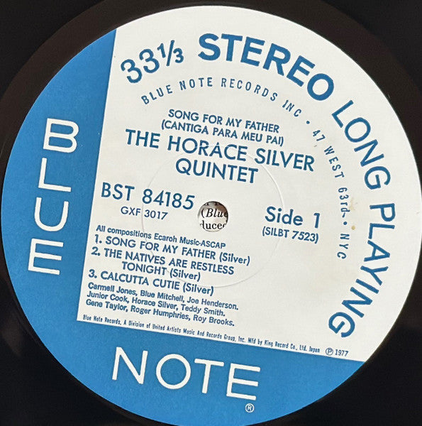 The Horace Silver Quintet - Song For My Father (Cantiga Para Meu Pa...