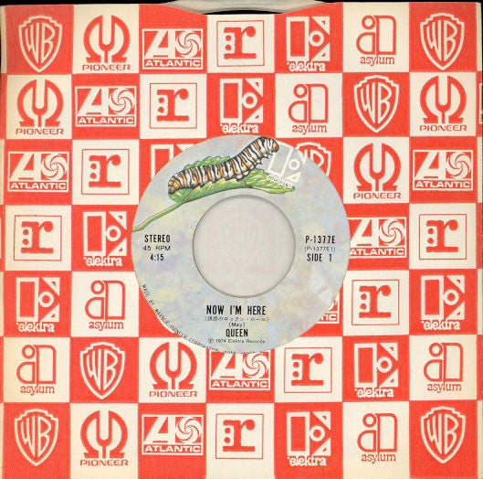 Queen - Now I'm Here = 誘惑のロックン・ロール (Vinyl, 7", 45 RPM, Single, Stereo) Very Good Plus (VG+) / Very Good (VG)