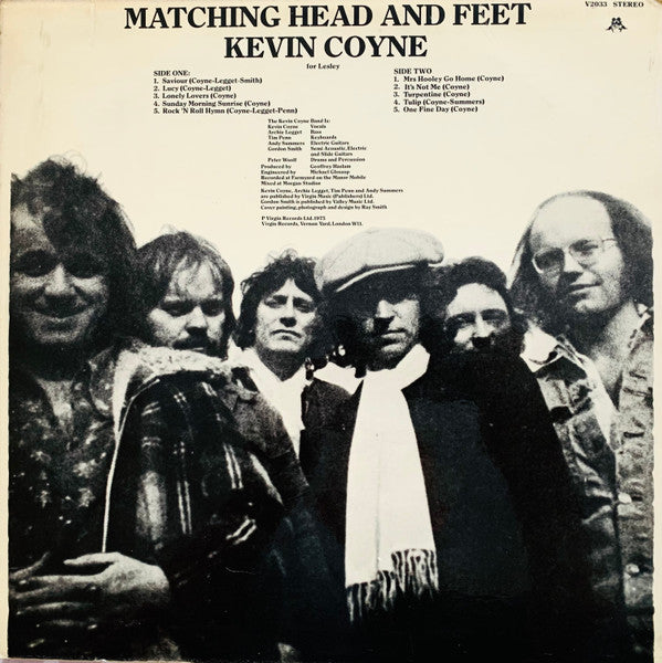 Kevin Coyne - Matching Head And Feet (Vinyl, Stereo, LP, Album) Very Good Plus (VG+) / Very Good (VG)