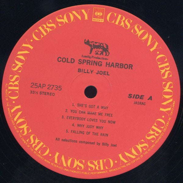 Billy Joel - Cold Spring Harbor (Vinyl, LP, Album, Reissue)