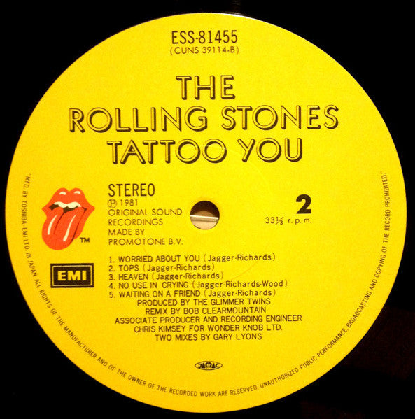 The Rolling Stones - Tattoo You (Vinyl, LP, Album)