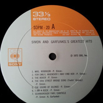 Simon & Garfunkel - Simon And Garfunkel's Greatest Hits (Vinyl, LP,...