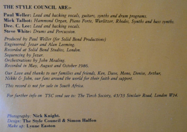 The Style Council - The Cost Of Loving (Vinyl, 12", 45 RPM, Album)