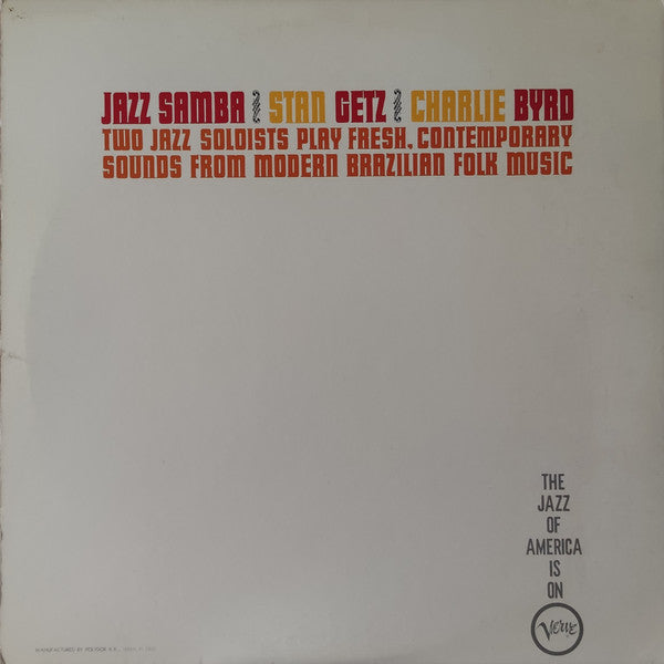 Stan Getz - Jazz Samba (Vinyl, LP, Album, Reissue, Stereo)