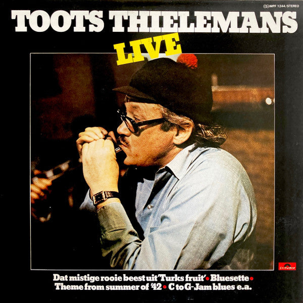 Toots Thielemans - Live (Vinyl, LP, Album) Very Good Plus (VG+) / Very Good Plus (VG+)