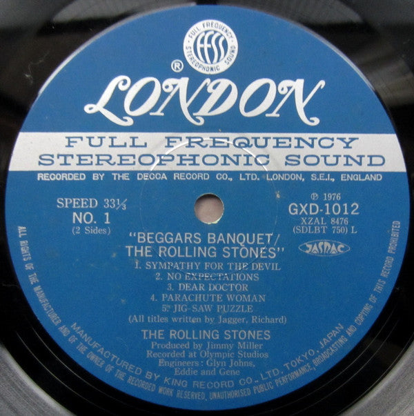 The Rolling Stones - Beggars Banquet (Vinyl, Album, LP, Reissue) Very Good Plus (VG+) / Very Good Plus (VG+)