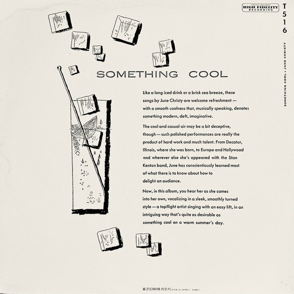 June Christy - Something Cool (Vinyl, LP, Compilation, Reissue, Mono) Very Good Plus (VG+) / Very Good (VG)