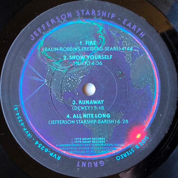 Jefferson Starship - Earth (Vinyl, LP, Album) Very Good Plus (VG+) / Good Plus (G+)