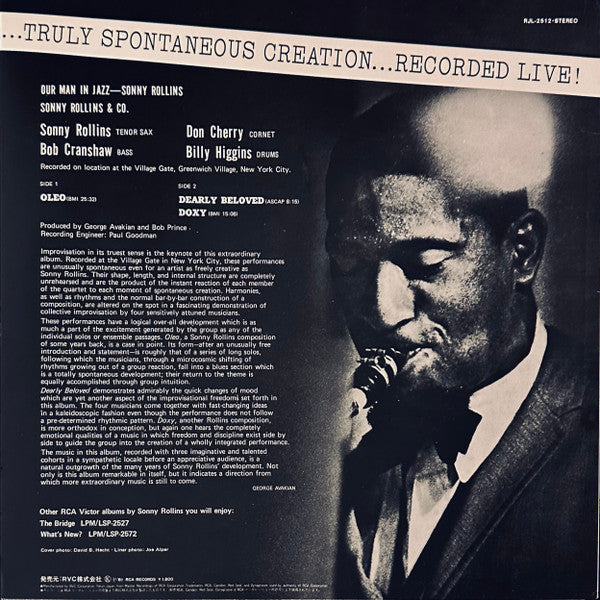 Sonny Rollins - Our Man In Jazz (Vinyl, LP, Album, Reissue, Stereo)