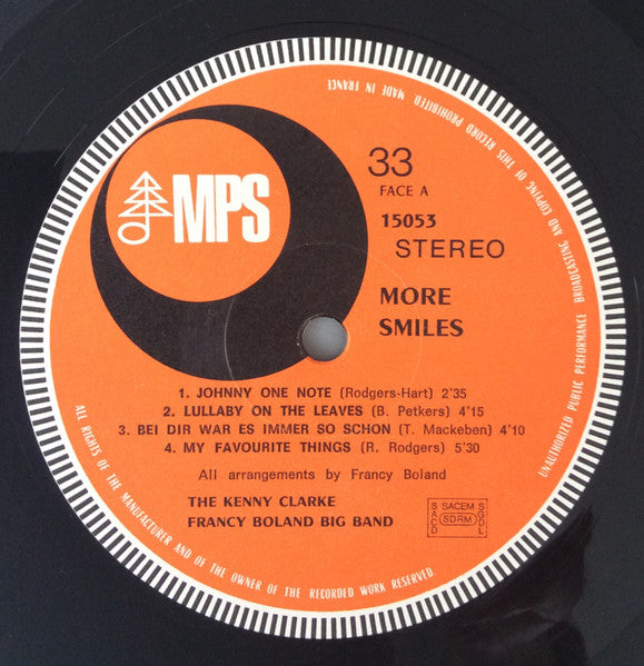 Clarke-Boland Big Band - More Smiles (Vinyl, LP, Album) Very Good (VG) / Good Plus (G+)
