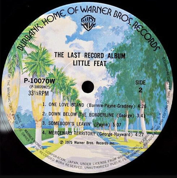 Little Feat - The Last Record Album (Vinyl, LP, Album) Very Good Plus (VG+) / Very Good (VG)