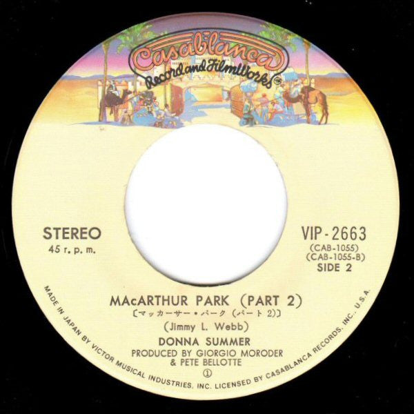 Donna Summer - MacArthur Park = マックーサー・パーク (Vinyl, 7", 45 RPM, Single, Stereo) Very Good (VG) / Very Good (VG)