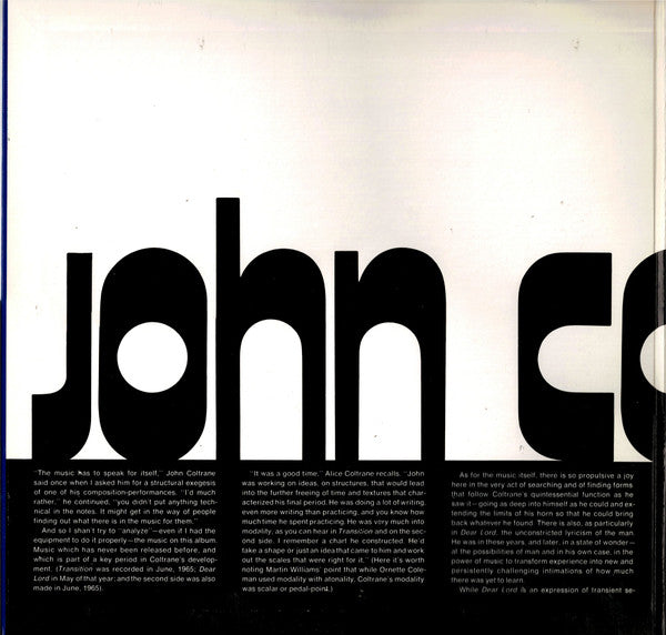 John Coltrane - Transition (Vinyl, LP, Album, Reissue, Stereo)