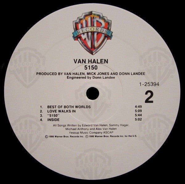 Van Halen - 5150 (Vinyl, LP, Album)