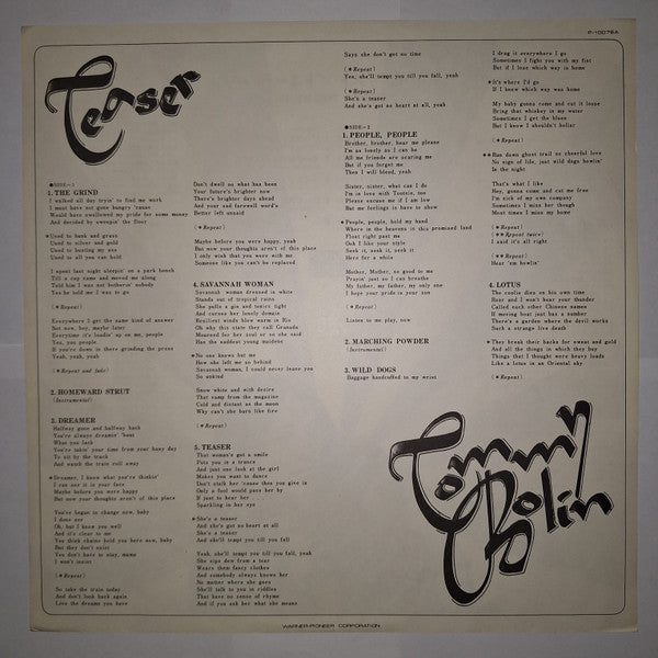 Tommy Bolin - Teaser (Vinyl, LP, Album)