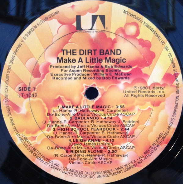 The Dirt Band - Make A Little Magic (Vinyl, LP, Album, Stereo) Very Good (VG) / Good Plus (G+)