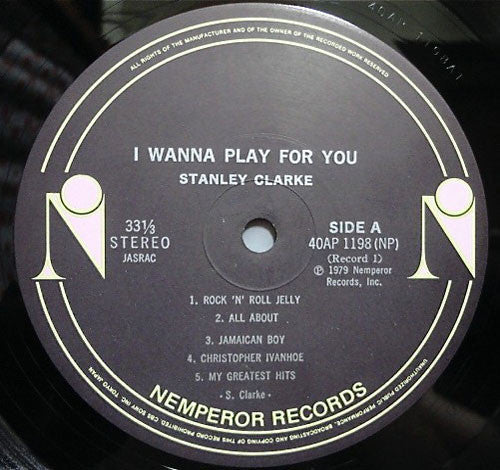 Stanley Clarke - I Wanna Play For You (Vinyl, LP, Album)