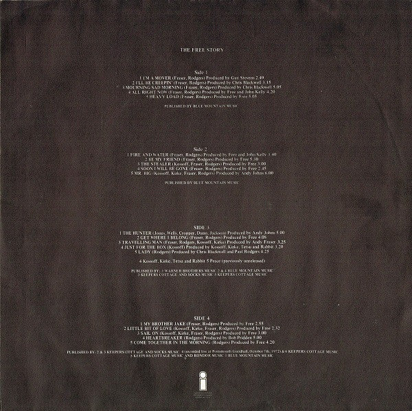 Free - The Free Story (2xVinyl, LP, Compilation, Limited Edition, Numbered, Stereo) Very Good (VG) / Very Good (VG)