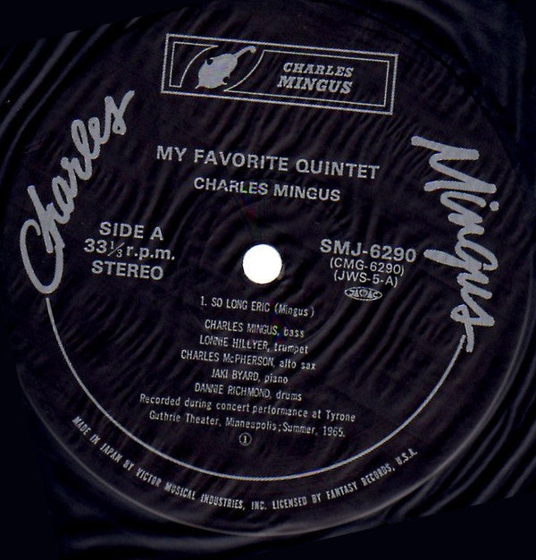 Charles Mingus - My Favorite Quintet (Vinyl, LP, Album, Reissue, Stereo) Very Good (VG) / Good Plus (G+)