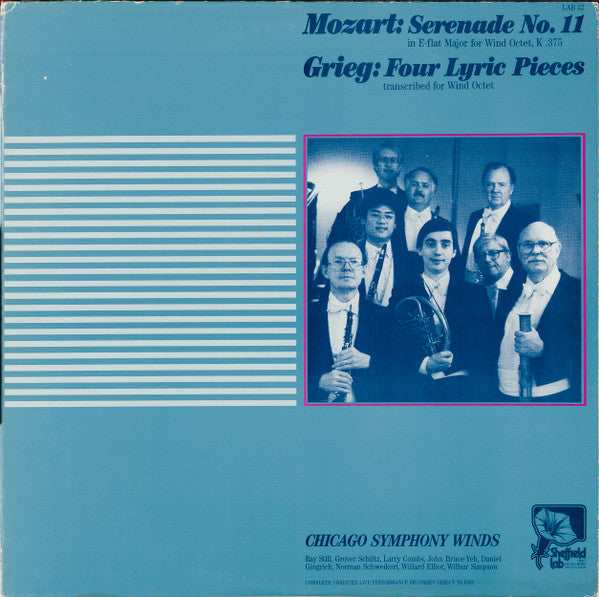 Wolfgang Amadeus Mozart - Serenade No. 11 / Four Lyric Pieces (Vinyl, LP, Limited Edition, Stereo) Very Good Plus (VG+) / Very Good Plus (VG+)
